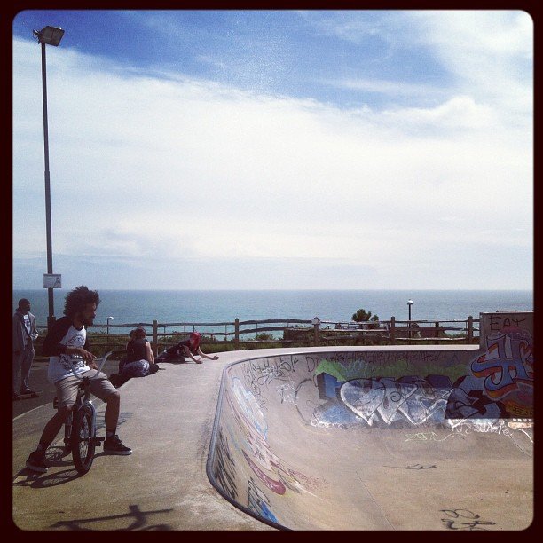 Nothin like a skatepark by the ocean.